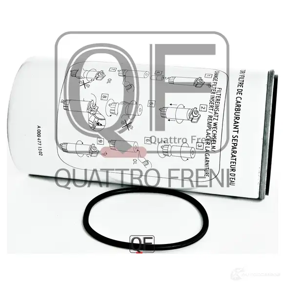 Фильтр топливный картридж QUATTRO FRENI 1233218416 QF00300029 U2 UEC8W изображение 0