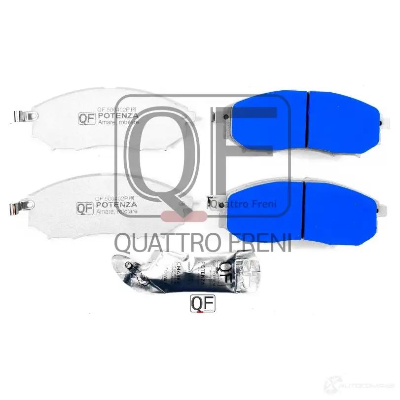 Колодки тормозные спереди potenza premium series QUATTRO FRENI K2T QK8 1439953085 QF500402P изображение 1