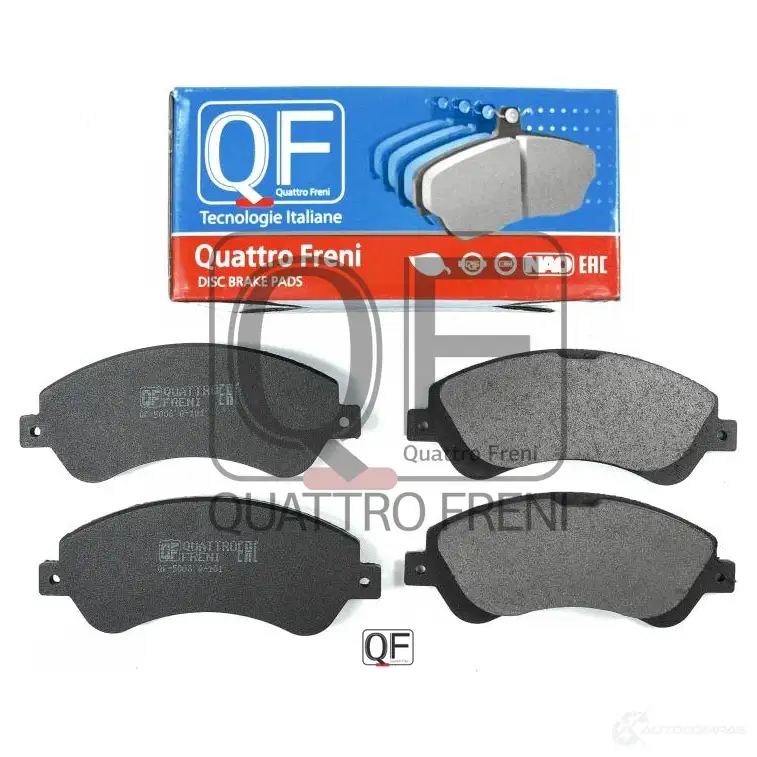 Колодки тормозные дисковые спереди QUATTRO FRENI QF500800 9 AR487K 1439945253 - Изображение 1