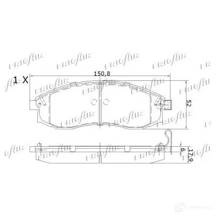 Тормозные колодки дисковые, комплект FRIGAIR 4058903099320 1QUH TLB PD16.508 2478002 изображение 2