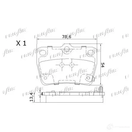 Тормозные колодки дисковые, комплект FRIGAIR 4058903099122 2477982 PD15.514 HAPT OY7 изображение 2