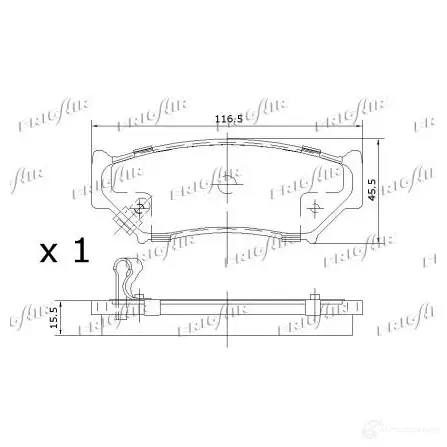 Тормозные колодки дисковые, комплект FRIGAIR 2477968 C2 CMJ PD14.502 4058903098989 изображение 1