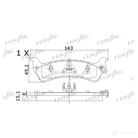 Тормозные колодки дисковые, комплект FRIGAIR VT A2BG PD18.514 4058903099467 2478016 изображение 2