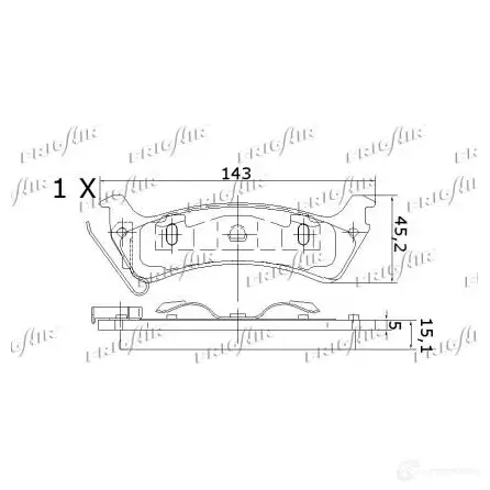 Тормозные колодки дисковые, комплект FRIGAIR VT A2BG PD18.514 4058903099467 2478016 изображение 4