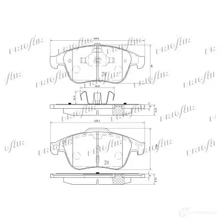 Тормозные колодки дисковые, комплект FRIGAIR I ZGFMS 1224724806 4058903111183 PD09.509 изображение 1