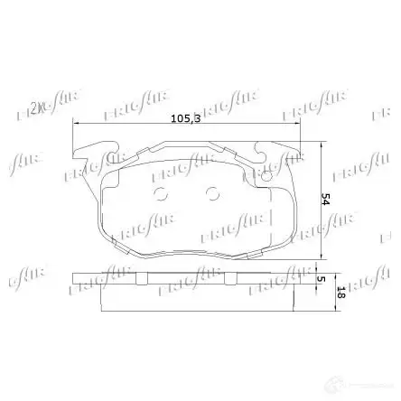 Тормозные колодки дисковые, комплект FRIGAIR 2477891 PD03.509 PM3A 5T 4058903110919 изображение 1