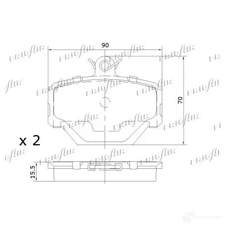 Тормозные колодки дисковые, комплект FRIGAIR NF7 SMG PD06.502 4058903098743 2477931 изображение 1
