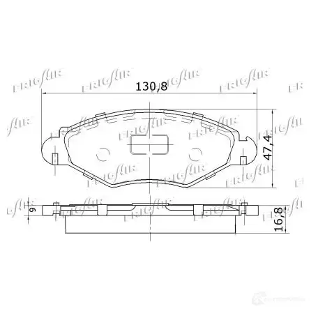 Тормозные колодки дисковые, комплект FRIGAIR U2O ASU5 4058903111145 2477947 PD08.502 изображение 2