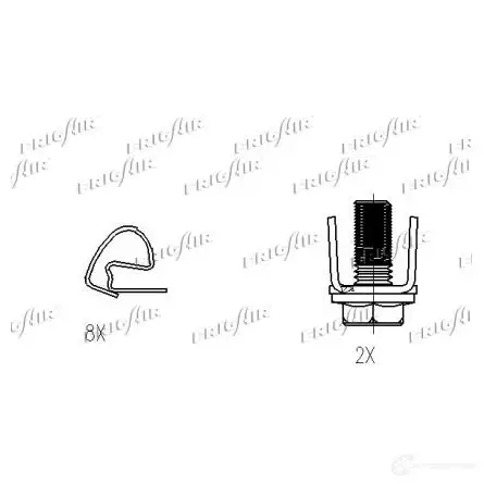 Тормозные колодки дисковые, комплект FRIGAIR U2O ASU5 4058903111145 2477947 PD08.502 изображение 3