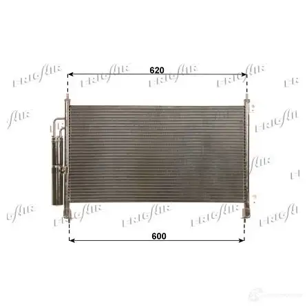 Радиатор кондиционера FRIGAIR LUEM4W4 2474408 4151. 0019 0819.3019