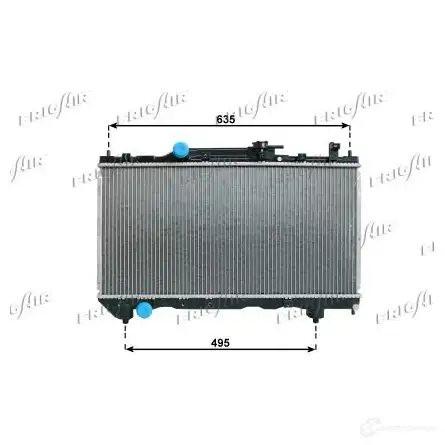 Радиатор охлаждения двигателя FRIGAIR 215 7.0097 ZZ9RCL 2471512 0115.3097