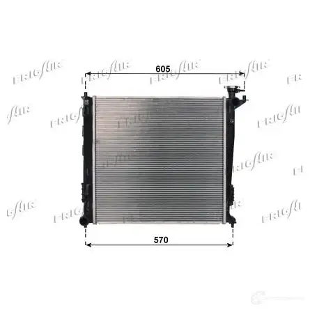 Радиатор охлаждения двигателя FRIGAIR CWY1R7Y 2133.00 47 2471960 0133.3047