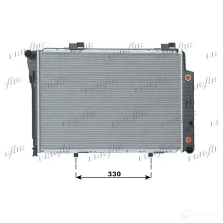Радиатор охлаждения двигателя FRIGAIR 0106.3054 LIBBD 2114. 0054 2470972