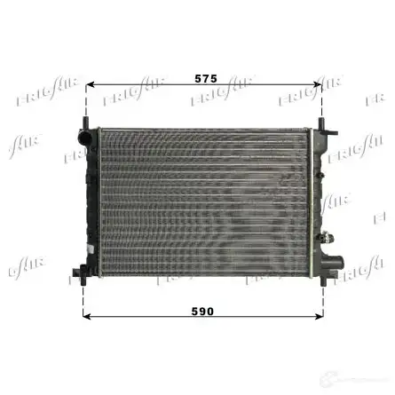 Радиатор охлаждения двигателя FRIGAIR 0105.3063 MSDEHX 2470903 2102 .0063 изображение 0