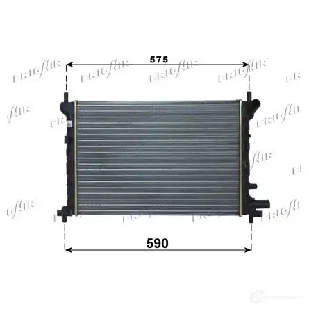 Радиатор охлаждения двигателя FRIGAIR 2470901 0105.3061 YI7PAB 2102. 0061