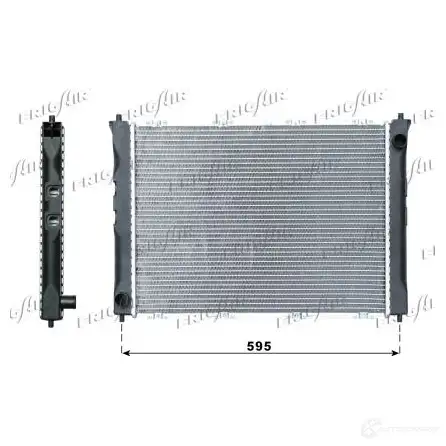 Радиатор охлаждения двигателя FRIGAIR 2170.004 2 0101.2042 2470600 VME1ZAX - Изображение 1
