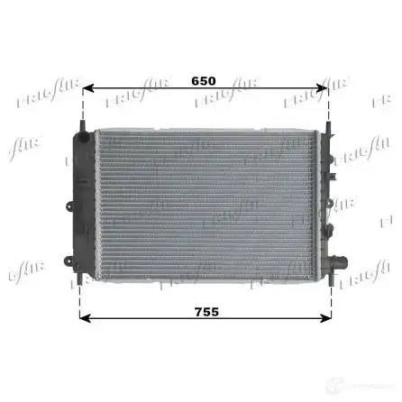 Радиатор охлаждения двигателя FRIGAIR 2470889 W1O327 2102.004 1 0105.3041