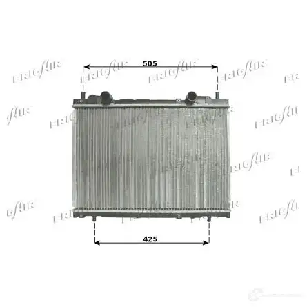 Радиатор охлаждения двигателя FRIGAIR B81QHAA 21 01.0095 2470813 0104.3085