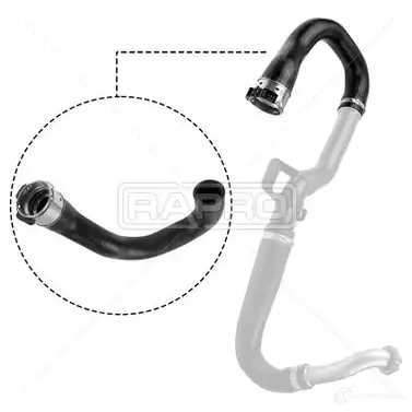 Патрубок интеркулера RAPRO T 1T8W r18349 1437722204