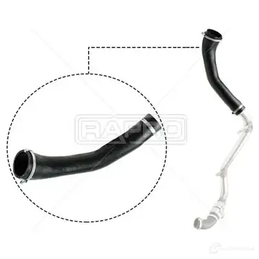 Патрубок интеркулера RAPRO 8Z 4SL 1437726209 r16276