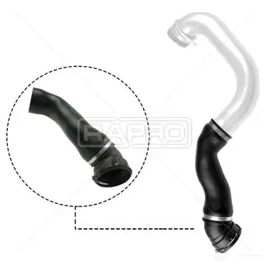 Патрубок интеркулера RAPRO 1437725288 9PK7 G r19347
