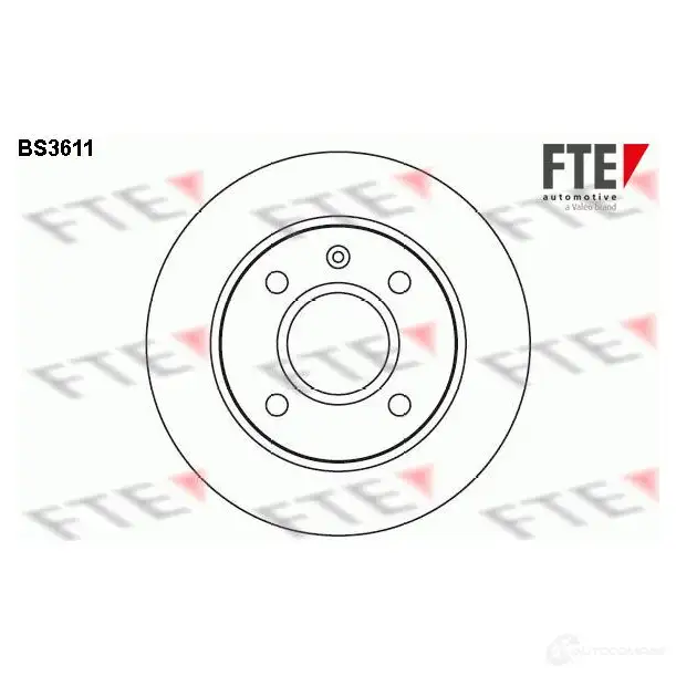 Тормозной диск FTE 4028569030685 S 194GO7 BS3611 606202 изображение 0
