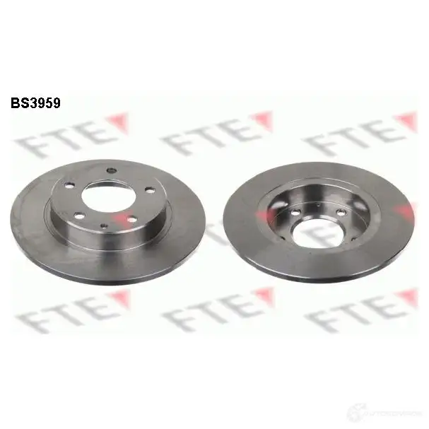 Тормозной диск FTE BS3959 4028569025766 606373 H 0S67M