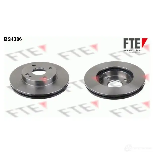 Тормозной диск FTE 606415 BS4386 4028569026039 WO W0H2