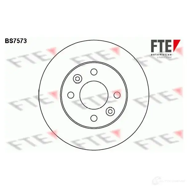 Тормозной диск FTE 608067 4028569702551 UAH PJ BS7573
