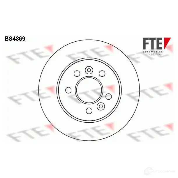 Тормозной диск FTE BS4869 N8R 88 4028569422930 606717 изображение 0