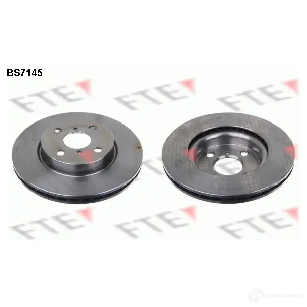 Тормозной диск FTE 607381 BS7145 RJVV S8G 4028569479392 изображение 0