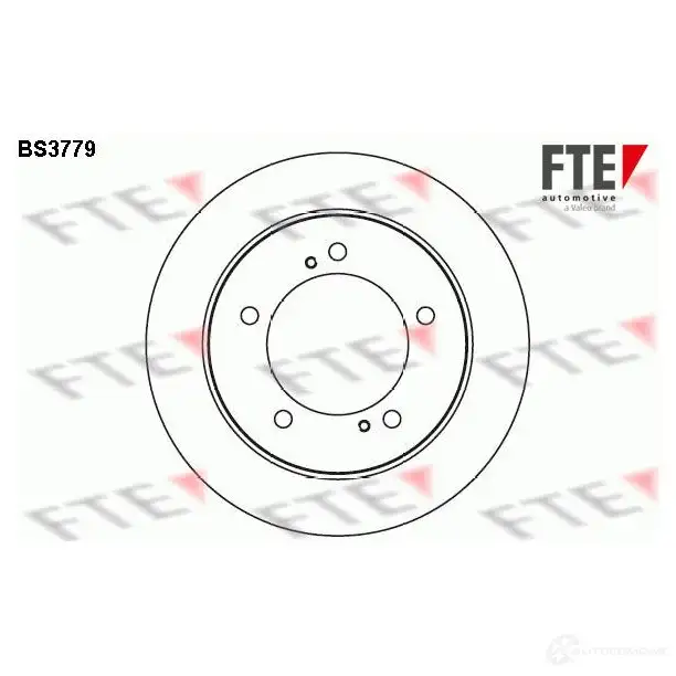 Тормозной диск FTE BS3779 606272 J RHJDI 4028569031439 изображение 0