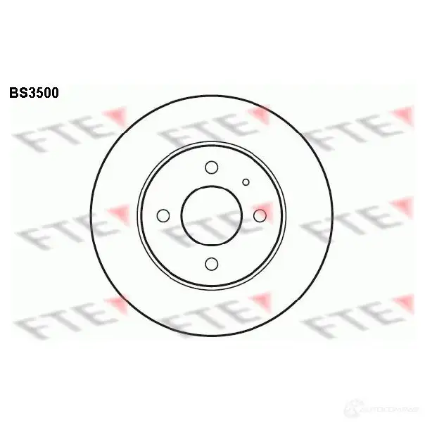 Тормозной диск FTE 4028569029931 ZCIB W0C 606145 bs3500