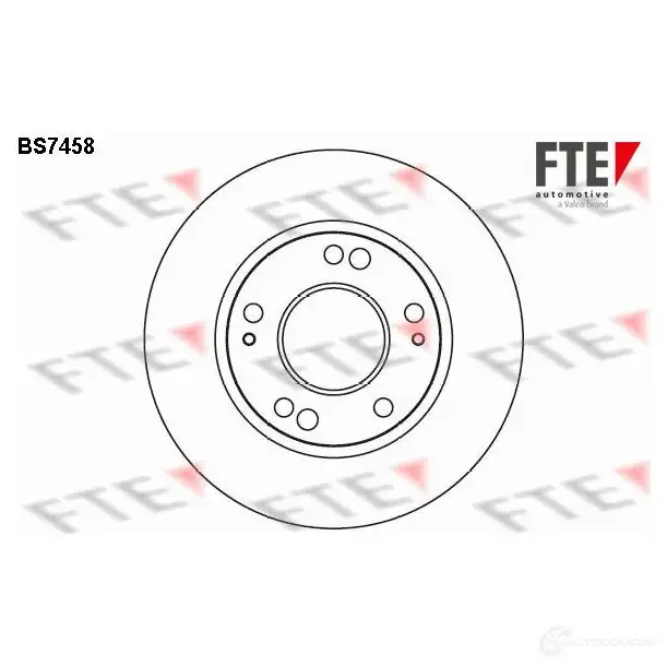 Тормозной диск FTE 9RFM 2 BS7458 607889 4028569700304 изображение 0