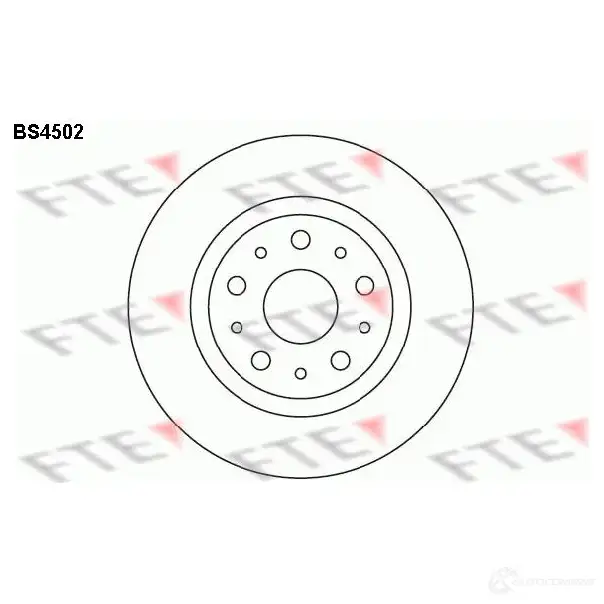 Тормозной диск FTE 2CJ1 KQ BS4502 4028569026299 606443