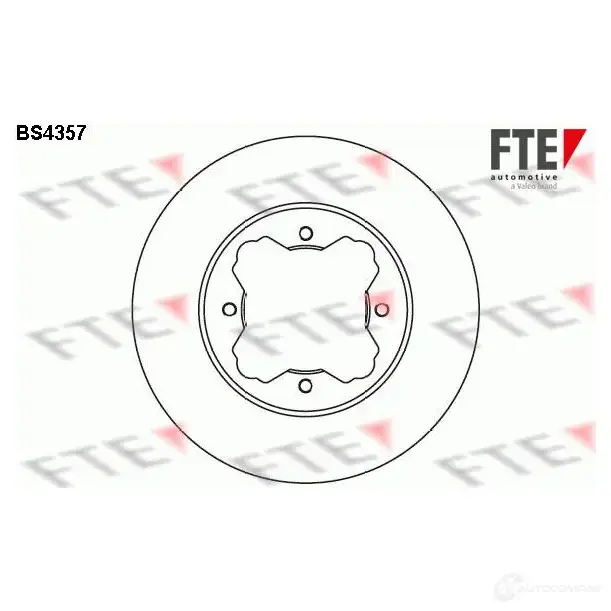 Тормозной диск FTE 606391 BS4357 AV9V YC 4028569354927 изображение 0