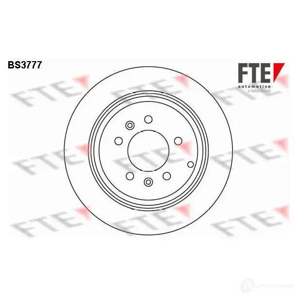 Тормозной диск FTE 4028569031422 bs3777 606271 63 9WQE7 изображение 0