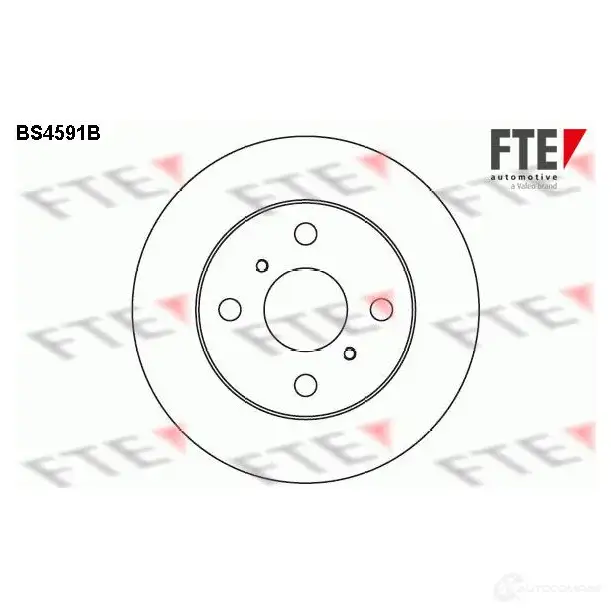 Тормозной диск FTE bs4591b 4028569691633 606507 N2ZW F изображение 0