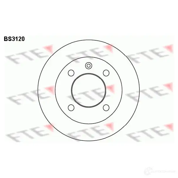Тормозной диск FTE 4028569028569 BS3120 606077 CXT2 Z