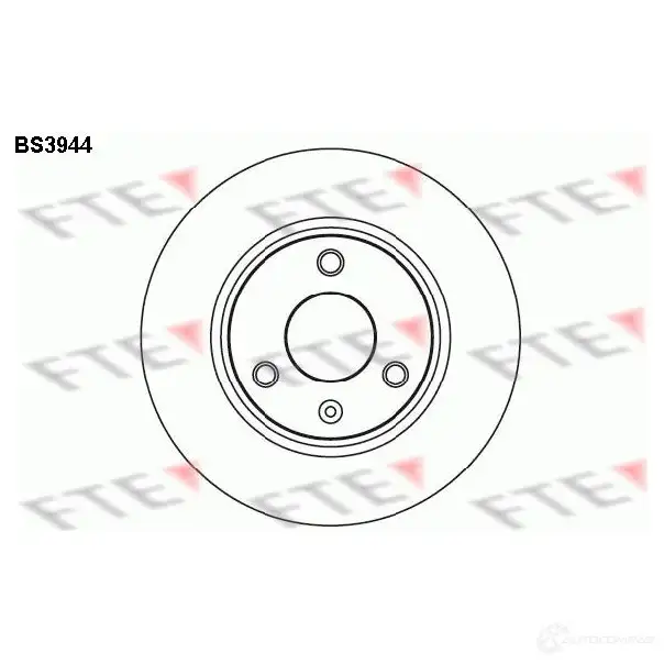 Тормозной диск FTE 606366 BS3944 715S8 CO 4028569025612