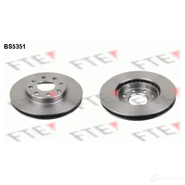 Тормозной диск FTE 606972 BS5351 4028569444802 8CDMQ AW изображение 0