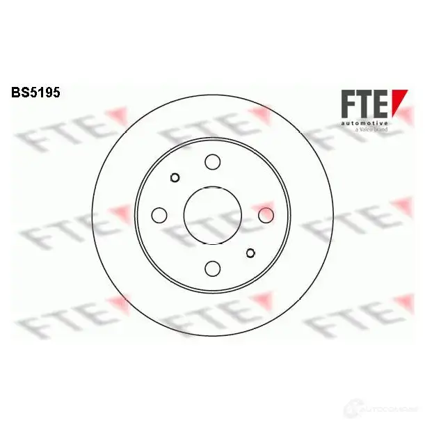 Тормозной диск FTE 606814 8Z1 CRZB 4028569428574 BS5195 изображение 0