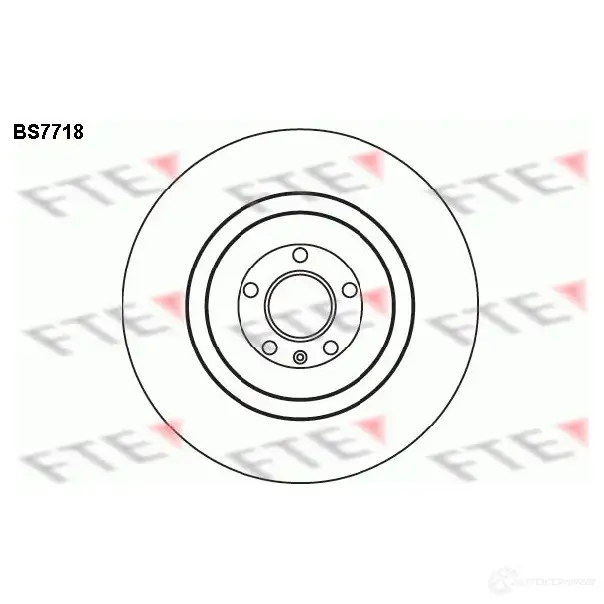 Тормозной диск FTE 0Z FFL 608278 BS7718 4028569705354