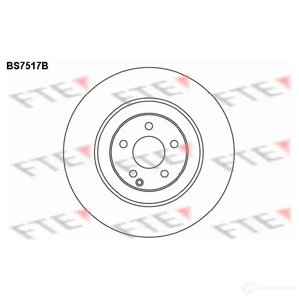 Тормозной диск FTE YI6 ZZ BS7517B 4028569701479 607981