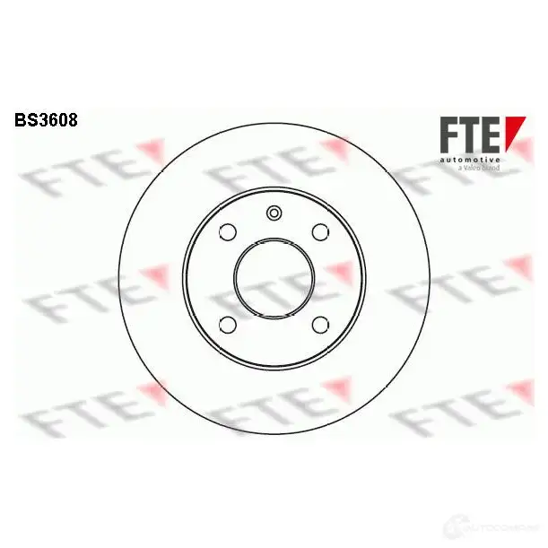 Тормозной диск FTE PV P0S bs3608 606201 4028569030654