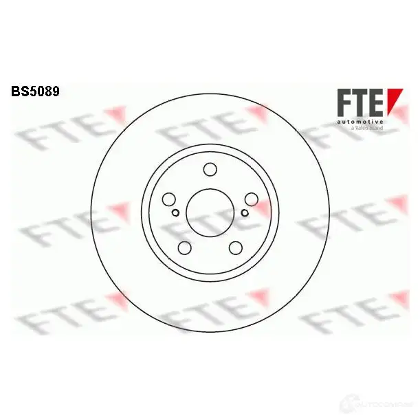 Тормозной диск FTE 4028569433004 606766 BS5089 OU3 5L изображение 0