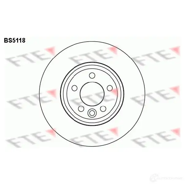 Тормозной диск FTE bs5118 4028569407210 YB X31 606770
