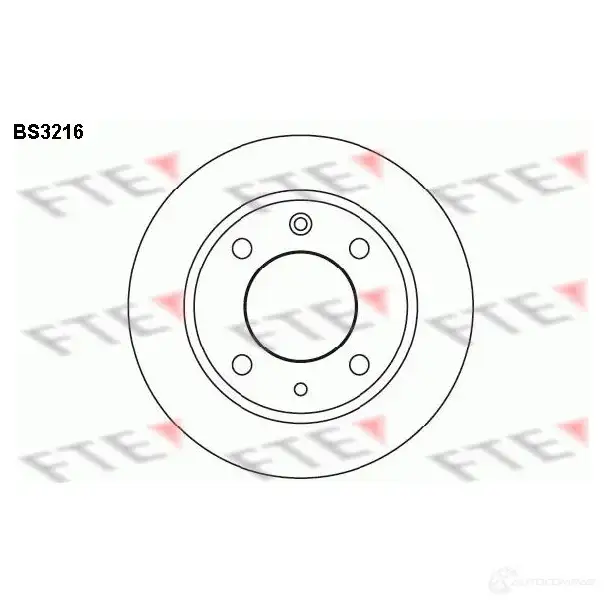Тормозной диск FTE WF SMA6Z bs3216 4028569028897 606089