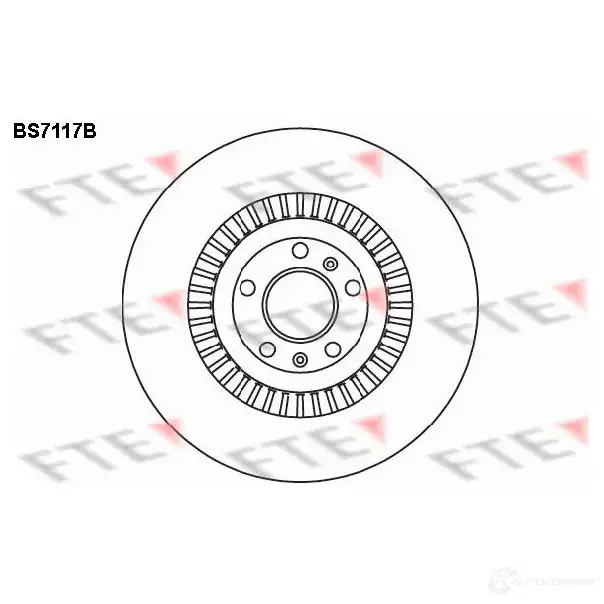 Тормозной диск FTE BS7117B MW3 LCG3 4028569695846 607333 изображение 0