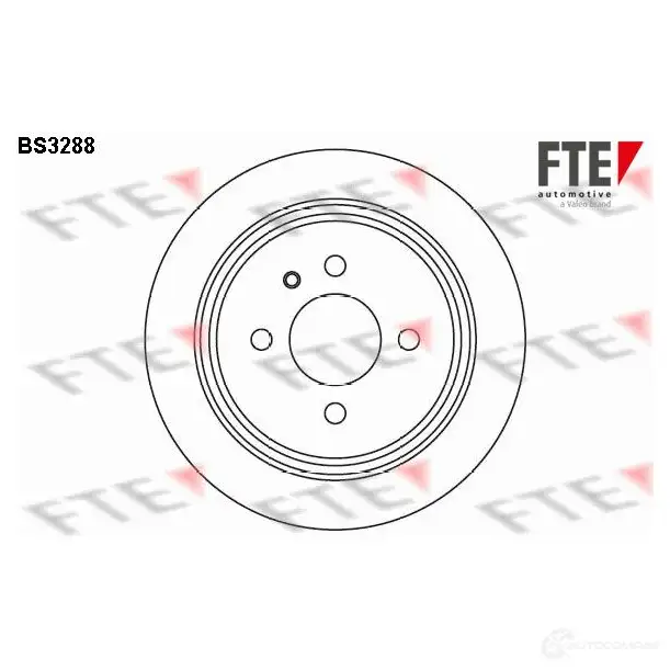 Тормозной диск FTE 4028569029146 1PZ SAQ bs3288 606099